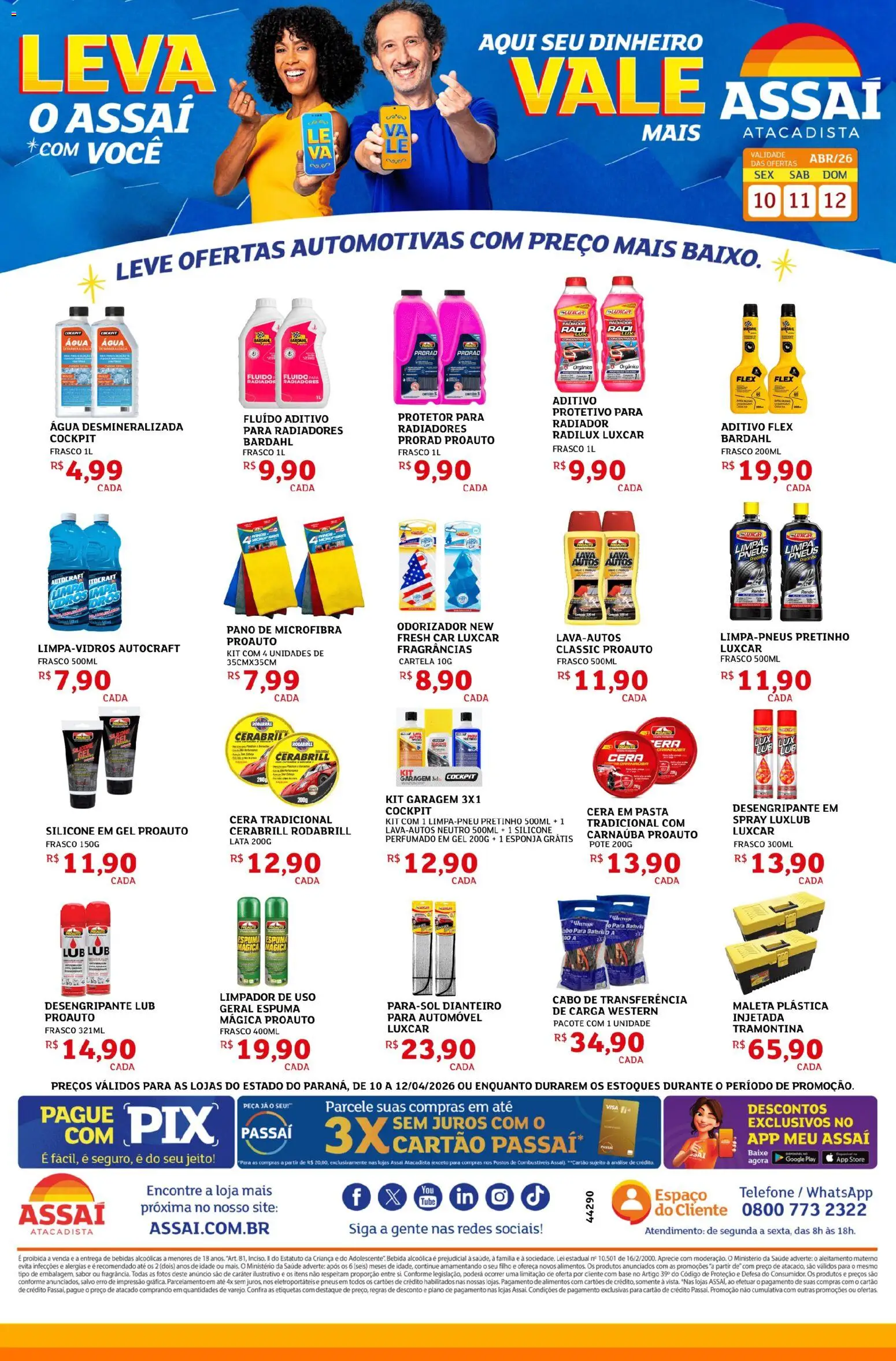 Pré-Visualização do folheto "Assaí Atacadista ofertas - PR" da loja Assaí Atacadista válido a partir de 10/04/2026