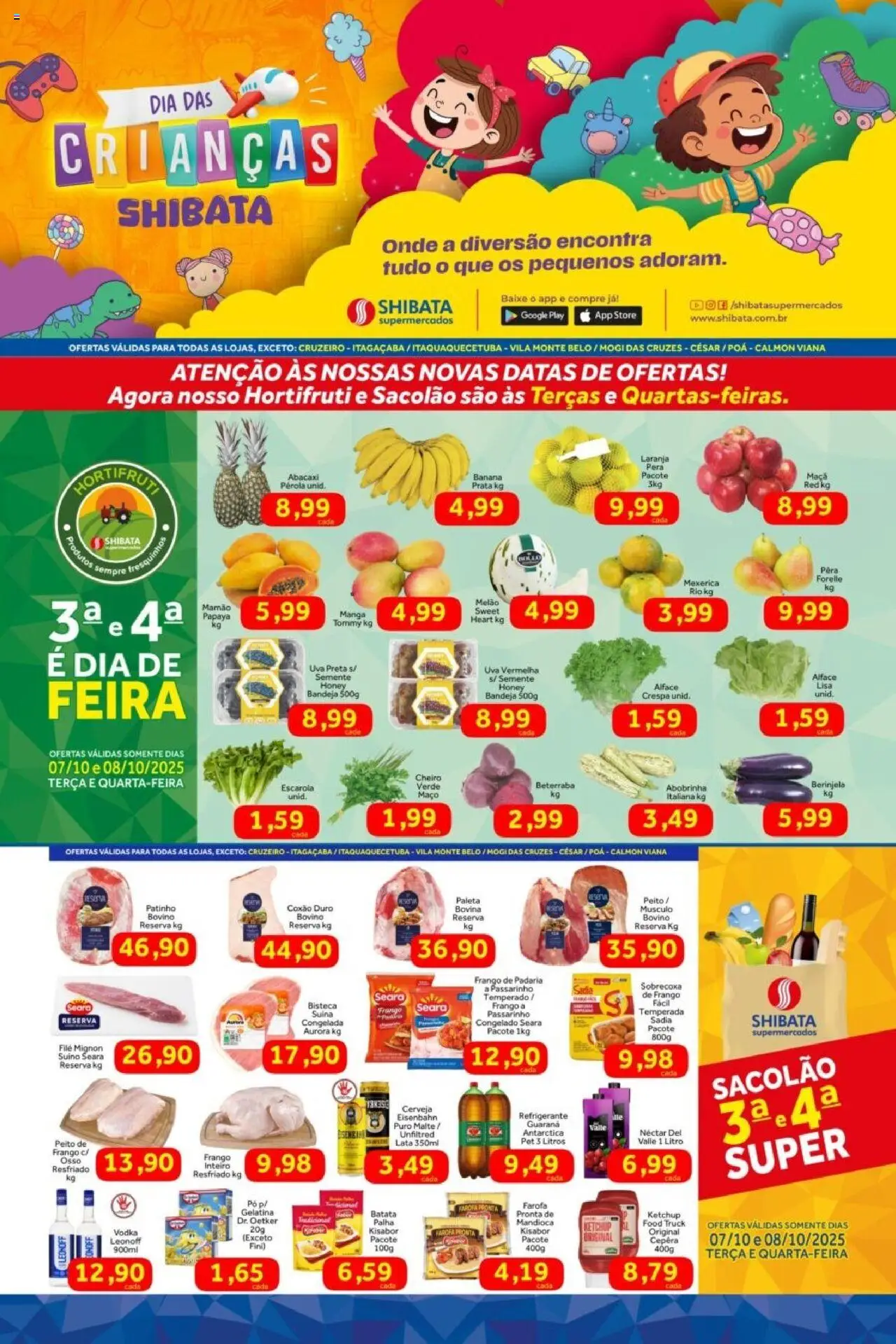 Shibata folheto "Ofertas da semana" válido a partir de 07/10/2025 - número de página 1