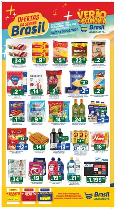 Pré-Visualização do folheto "Ofertas da semana" da loja Brasil Atacadista válido a partir de 02/02/2026