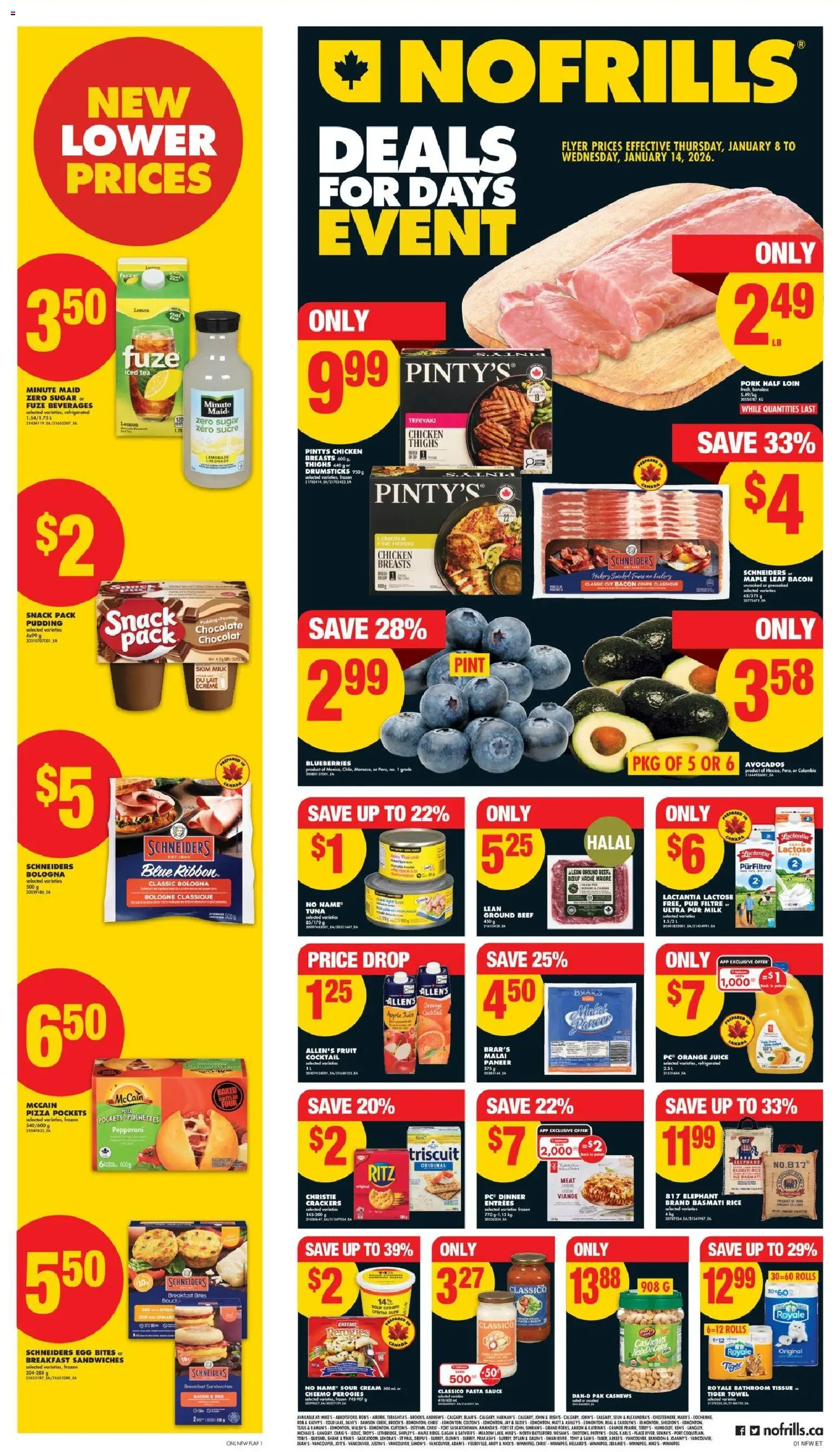 Preview of leaflet Weekly Flyer - AB from shop No Frills is valid from Jan 08, 2026