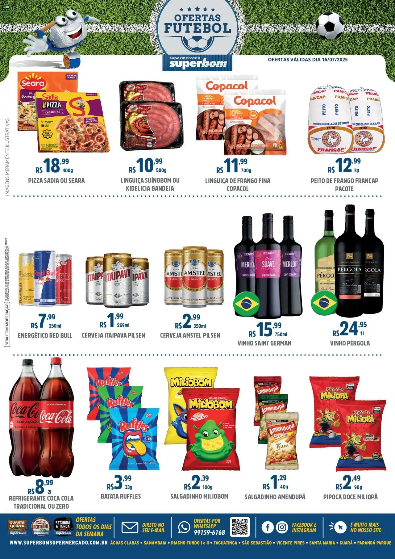 Superbom folheto "Ofertas Futebol" válido a partir de 16/07/2025 - número de página 1