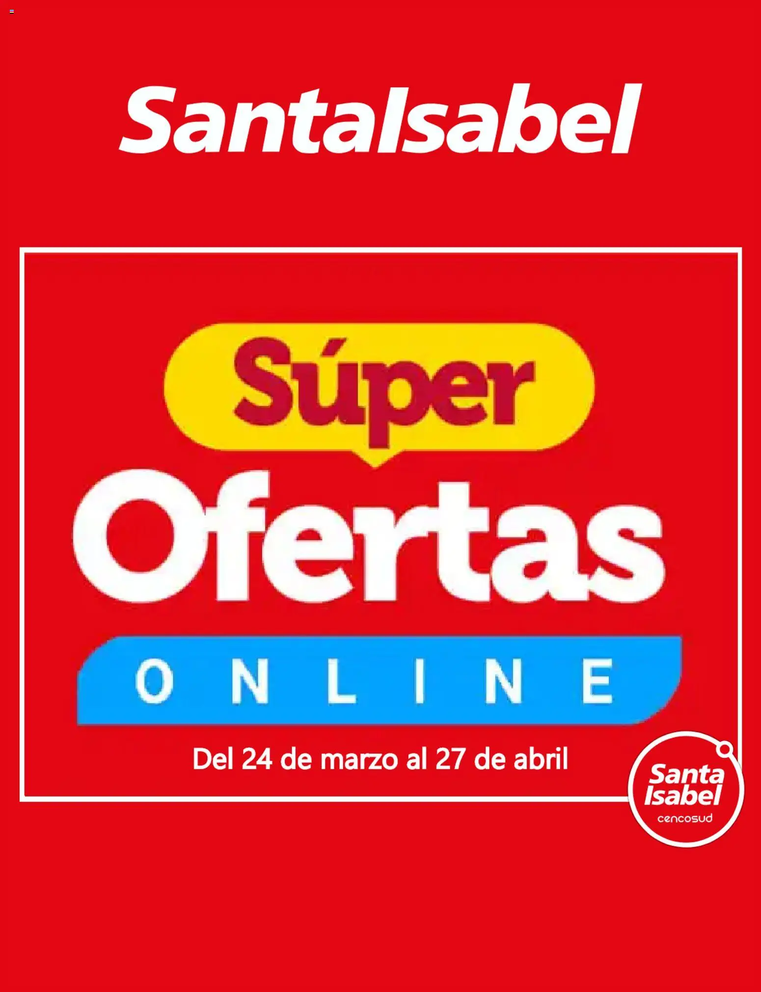 Folleto de la tienda Santa Isabel válido desde el 23.03.2026 
