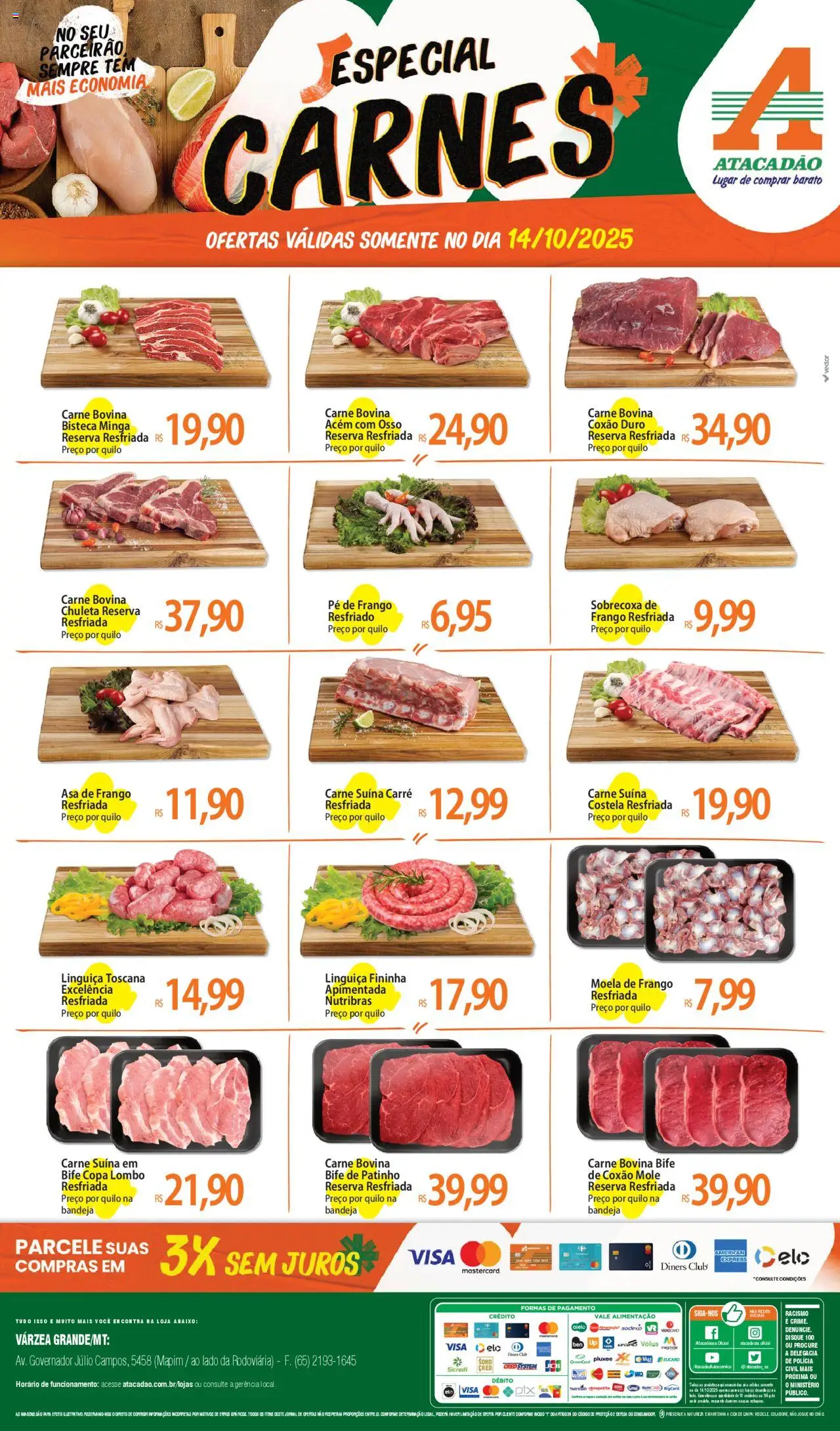 Atacadão folheto "Ofertas - MT" válido a partir de 14/10/2025 - número de página 1