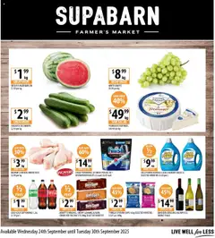 Preview of catalogue Catalogue from shop Supabarn valid 24/09/2025