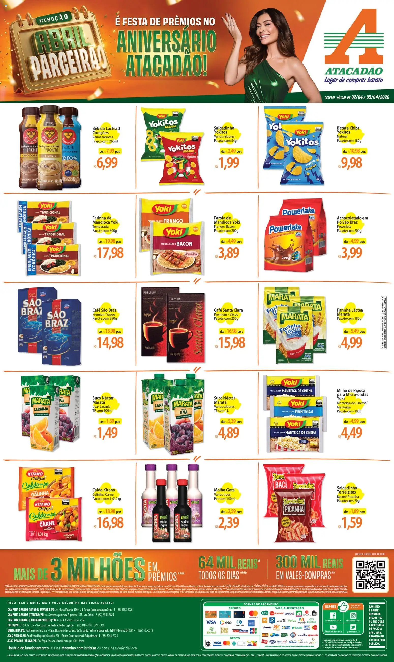 Pré-Visualização do folheto "Atacadão ofertas - PB" da loja Atacadão válido a partir de 02/04/2026